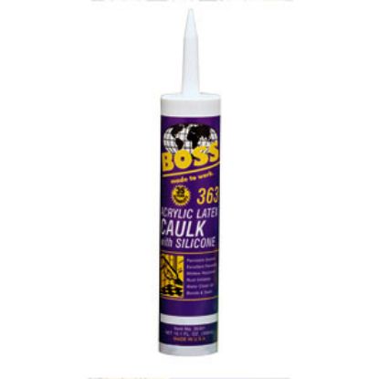 Picture of Accumetric BOSS (R) 363 Gray 10.1 Oz Tube Acrylic Latex Caulk 02434GY10 13-0783                                              