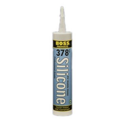 Picture of Accumetric BOSS (R) 378 Black Acetoxy Cure UV Resistant Caulk 02395BK10 13-0764                                              