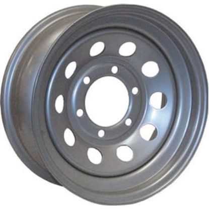 Picture of Americana  15" x 6" 5-Lug Morton Silver Trailer Wheel 20537 17-0042                                                          