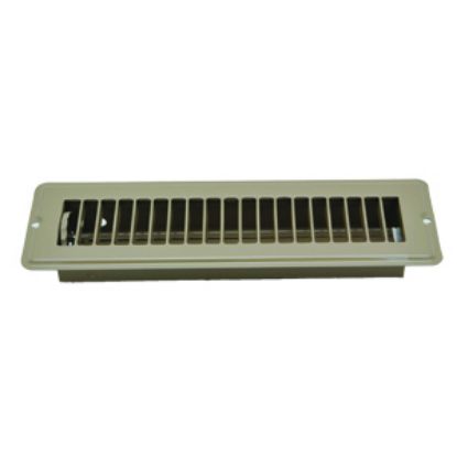 Picture of AP Products  Brown 2-1/4"W x 10"L Floor Heating/ Cooling Register w/Damper 013-641 08-0159                                   
