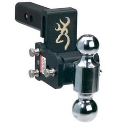 Picture of B&W Hitches Tow & Stow Browning Model 6 Class IV 2" 10K 3" Drop x 3-1/2" Lift Double Ball Mount TS10033BB 14-0222            