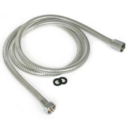 Picture of Camco  60"L Chrome Shower Head Hose w/Connectors 43716 10-1662                                                               