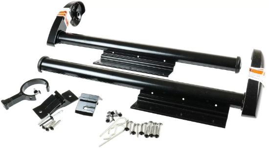 Picture of Dometic Awning Tall Slide-Out Topper Black Bracket Hardware Kit