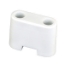 Picture of JR Products  Pol White Plastic 1-1/4"x1-5/8"x5/8" Screw Mount Door Stop Bumper 10685 20-0679                                 