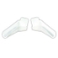 Picture of JR Products  Polar White Drip Rail Gutter Spout 655-FLEX-PW-A 20-1264                                                        