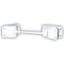 Picture of JR Products  White Plastic 6" Straight Entry Door Holder 10475 20-0709                                                       