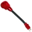 Picture of Mighty Cord  12" 15M/30F Dogbone Power Cord Adapter A10-1530HVP 19-1655                                                      