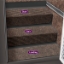 Picture of Prest-o-Fit Step Huggers (R) 23-1/2"L x 10"W Sierra Brown Step Rug for Landing Steps 5-3091 04-0449                          