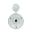 Picture of Prime Products  White Outdoor Round Single Phone Receptacle w/ Cover 08-6210 24-1002                                         