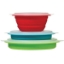 Picture of Progressive Int'l  Set-3 Assorted Size/ Color Plastic Storage Kitchen Bowl CB-20 69-9544                                     