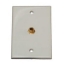Picture of RV Designer  White Single Cable TV Plate T141 24-0619                                                                        