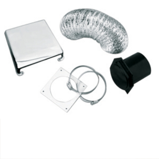 Picture of Splendide Splendide (R) Chrome Deluxe Dryer Vent Kit  07-0803                                                                