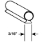 Picture of Strybuc  10' Vinyl Door Weather Strip 1562C 20-1500                                                                          