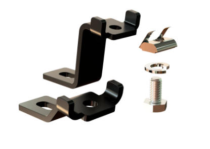 Picture of Zamp Solar Black Mounting Feet for Curved Roofs (AirStream)