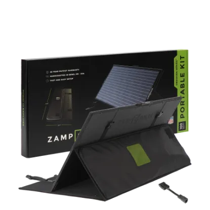 Picture of Zamp Solar OBSIDIAN SERIES 100 Watt Dometic PLB40 Charging Kit