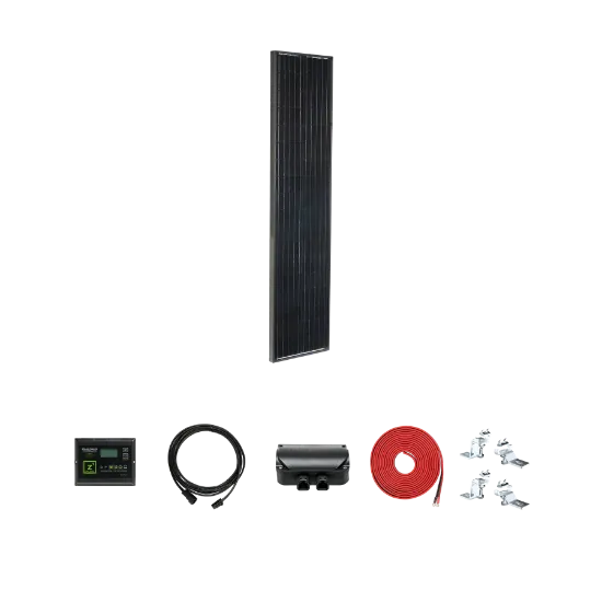Picture of Zamp Solar Legacy Black 95 Watt Solar Panel Deluxe Kit