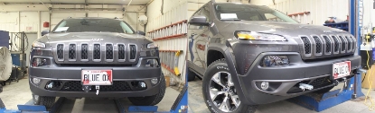 Picture of Blue Ox Avail Tow Bar (10,000 lbs. cap.) & Baseplate Combo fits 2014-2018 Jeep Cherokee Trailhawk (2-Speed Transfer Case) BX1136