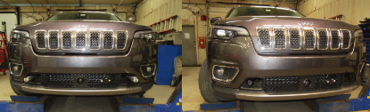 Picture of Blue Ox Avail Tow Bar (10,000 lbs. cap.) & Baseplate Combo fits Select Jeep Cherokee Aluminum Bumper w/out Tow Hooks (Includes Adaptive Cruise Control, Shutters, & Technology Package) (2-Speed Transfer Case) BX1144