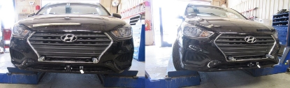 Picture of Blue Ox Avail Tow Bar (10,000 lbs. capacity) & Baseplate Combo fits Select Hyundai Accent (No foglights) (Manual Only) BX2342
