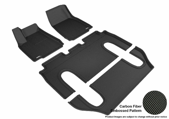 Picture of 3D Mats Floor Liner TL00101509 â€“ All-Weather Car Floor Mat, Custom Fit, Black