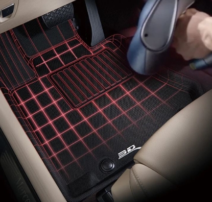 Picture of 3D Mats DG02701509 Floor Liner â€“ All-Weather U-AC Car Mats, Custom Fit, Black