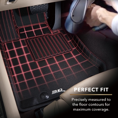Picture of 3D Mats DG02001509 Floor Liner â€“ All-Weather Car Mat, Custom Fit, Black