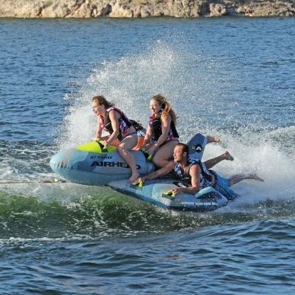 Picture of AIRHEAD Towable Tube AHFJ14 â€“ Durable Water Sports Float, 1-2 Rider Capacity