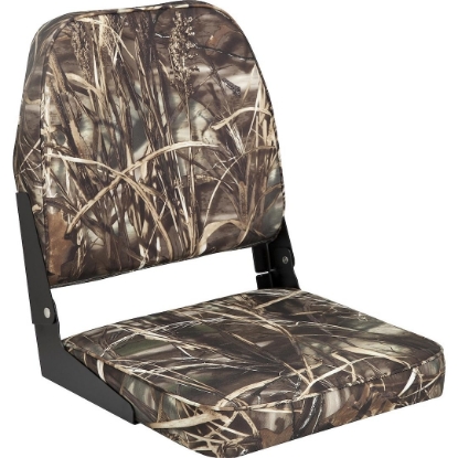 Picture of Attwood Marine 98391GY Boat Seat â€“ Durable Gray Vinyl Marine Seating