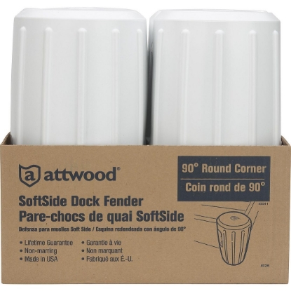 Picture of Attwood Marine Boat Dock Edge, White â€“ Part #935331, Durable Dock Protection