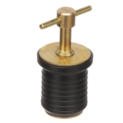 Picture of Attwood Marine 7524D1 Boat Drain Plug â€“ Durable Brass Plug for Boats