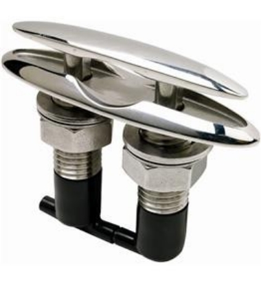Picture of Attwood Marine Boat Rope Cleat 665171 â€“ Durable Dock Line Fastener, White