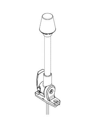 Picture of Attwood Marine Navigation Light 5120P121 â€“ Durable Boat Bow Light