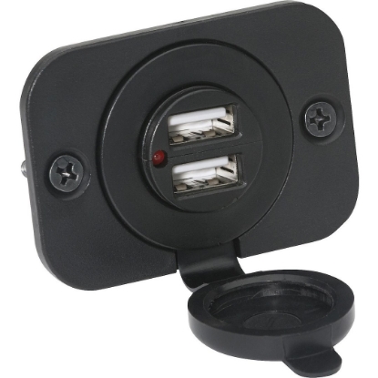 Picture of Attwood Marine USB Outlet Part 142686 â€“ 12V Charger Port for Boats & RVs