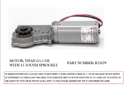 Picture of R25079 BAL RV Slide Out Motor