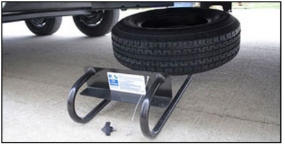 Picture of BAL 28217B RV Spare Tire Carrier â€“ Heavy Duty Trailer Mount Bracket, Easy Install