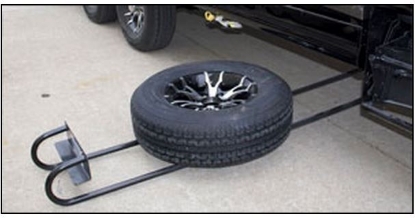 Picture of BAL 28217B RV Spare Tire Carrier â€“ Heavy Duty Trailer Mount Bracket, Easy Install