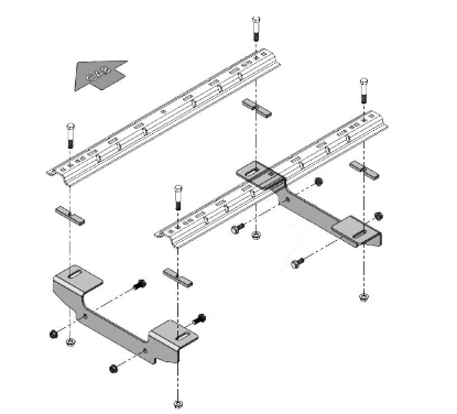 Picture of 8552037 Demco RV Fifth Wheel Trailer Hitch Mount Kit