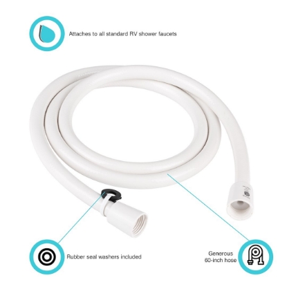 Picture of DFSA230WT Dura Faucet Shower Head Hose