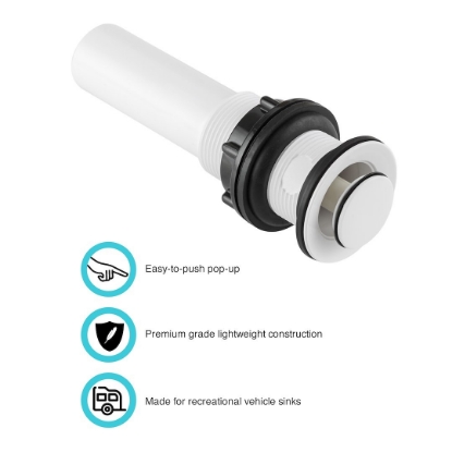 Picture of DFPU202WT Dura Faucet Sink Drain Assembly