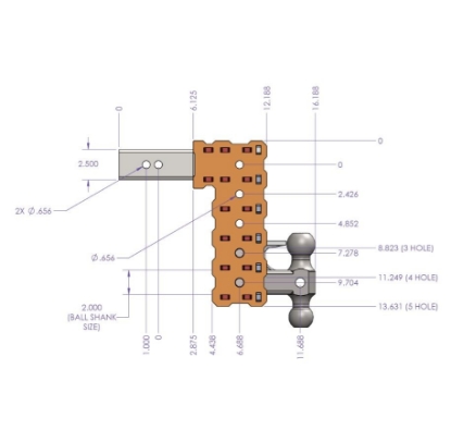 Picture of GH2414X Gen-Y Hitch Trailer Hitch Ball Mount