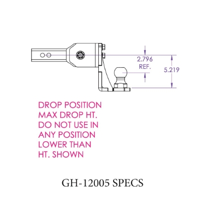 Picture of GH12005 Gen-Y Hitch Trailer Hitch Ball Mount