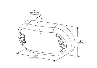 Picture of 90203 Grote Industries Turn Signal-Parking-Side Marker Light Lens