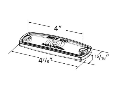 Picture of 90073 Grote Industries Turn Signal-Parking-Side Marker Light Lens
