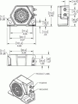 Picture of 73040 Grote Industries Backup Alarm