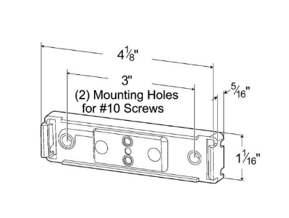 Picture of 43850 Grote Industries Trailer Light Mounting Bracket