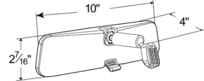 Picture of 183025 Grote Industries Interior Rear View Mirror