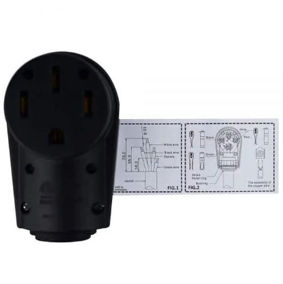 Picture of 50ASOCKET Hughes Auto Power Cord Plug End