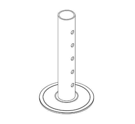 Picture of 87461 Husky Towing Trailer Tongue Jack Drop Leg