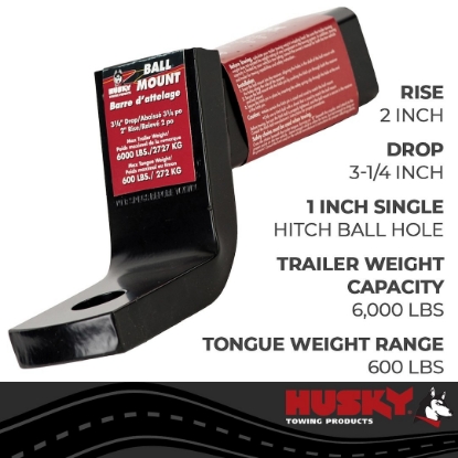 Picture of 31359 Husky Towing Trailer Hitch Ball Mount