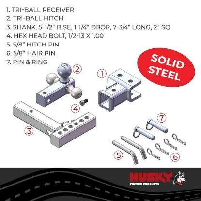 Picture of 30001 Husky Towing Trailer Hitch Ball Mount